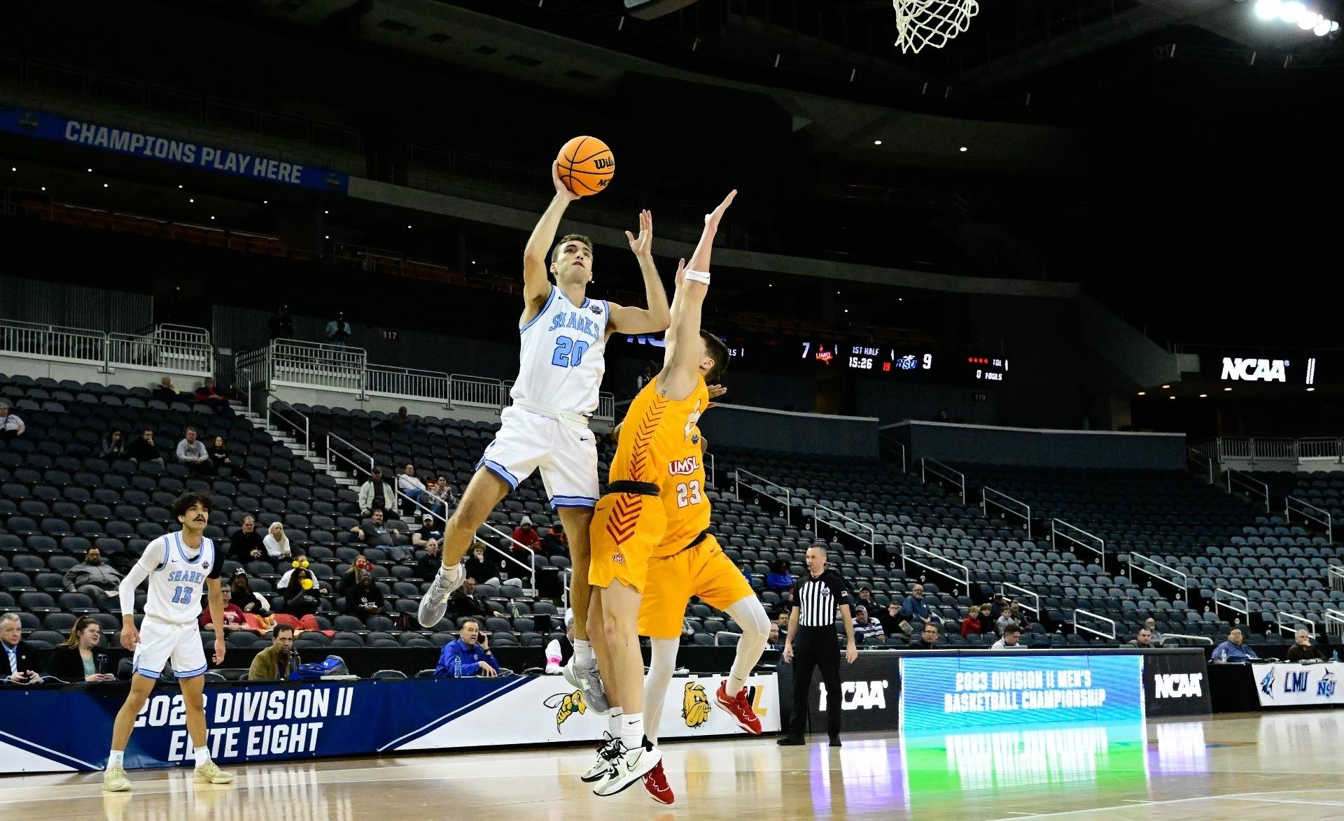 Nova Southeastern wins the 2023 DII men's basketball championship.